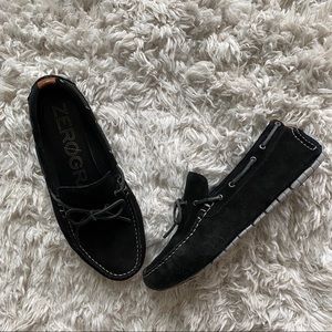 Cole Haan black suede drivers